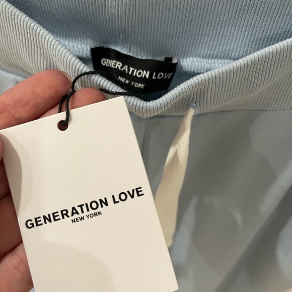 Generation Love Astra Ruffle Blue Sweatpants - Picture 4 of 7